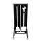 5S Supplies Housekeeping Shadow Board Broom Station V7, Black / White, Kit, No Text HSB-V7-BLACK/WHITE-KIT-NO TEXT - alternate 1