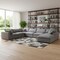 Homeroots 65" Gray Fabric Modular Sleeper Sofa With Ottoman 568279 - alternate 5