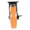 Vestil Polyurethane Swivel With Brake Caster 8 In. Diameter x 2 In. Width 925 lb Orange/Silver CST-E6-8X2PUP-SWB - alternate 6