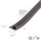 Zoro Select Weatherstrip, P, Brown, Length 17 ft. 5MFK3 - alternate 5