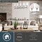 Vaxcel Camden 5 Light Matte Black Linear Chandelier Island Pendant Fixture White Fabric Shade H0289 - alternate 6