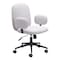 Homeroots Beige and Black Adjustable Height Swivel Rolling Office Chair 556768 - alternate 8