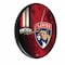 Holland Bar Stool Co Florida Panthers 13" Solid Wood Clock WClkPBlk03FlaPan - alternate 1