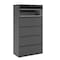 Hirsh 36" W 5 Drawer Lateral File Cabinet, Charcoal, A4/Legal/Letter 17641 - alternate 8