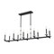 Z-Lite Kaden 10-Light Linear Chandelier, 12 in W, Matte Black 3045-10L-MB - alternate 1