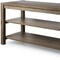 Homeroots Brown Solid Wood Kitchen Island With Two Tier Smooth Counter Top 380611 - alternate 5