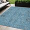Homeroots 5' X 8' Sky Blue And Gray Oriental Washable Indoor Outdoor Area Rug 582063 - alternate 1