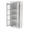 Homeroots 39" Off White Solid Wood Frame Curio Cabinet With Glass Doors 523200 - alternate 11