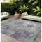 Homeroots 8' X 10' Purple And Green Abstract Washable Indoor Outdoor Area Rug 564284 - alternate 1