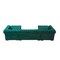 Homeroots Green Velvet U Shaped Three Piece Sofa and Chaise Sectional With Toss Pillows 643892 - alternate 10