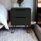 Homeroots 22" Black Wood Two Drawer Nightstand 543658 - alternate 8