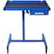 Wrightmaster 29 in. x 20 in. Blue Adjustable Height Work Table with Drawer, 220 lb Capacity, and 4 Swivel Casters ZR-P190257 - alternate 8