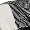 Homeroots Black and White Woven Cotton Striped Throw Blanket 478676 - alternate 7