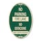 Signmission No Parking Fire Lane - No Estacione Zona Cont, 12 In X 18 In Architectural, Heavy Gauge Aluminum A-OV-G-1218-23729 - alternate 1