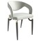 Leisuremod Entice Modern Leather Dining Chair with Iron Legs Open-Back Design in Grey, 2PK EC60GR-2 - alternate 7