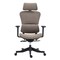Homeroots Set of Two Brown and Black Adjustable Height Swivel Rolling Office Chair 638368 - alternate 1