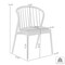 Armen Living Echo Walnut Wood and Black Faux Leather Dining Chairs - Set of 2 LCECSIWABLK - alternate 6