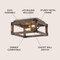 Jonathan Y Magnolia 11.5" 2-Light Iron Rustic Farmhouse LED Flush Mount, Brown JYL7472A - alternate 6