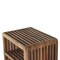 Homeroots 18" Brown Solid Wood Carved Geometric Floating Nightstand 653839 - alternate 7