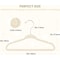 Simple Deluxe Kids Velvet Hangers, 11 Inch Durable Children Hangers for Closet, Beige White, 30PK HKHANGVELVETKID30WHT - alternate 4