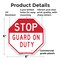 Signmission Stop Guard on Duty, 6 Inch X 6 Inch, Plastic Sign OC-P-6-258 - alternate 6