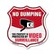 Signmission No Dumping Shield Sign This Property Is, 12 Inch X 12 Inch, Aluminum Metal Sign SHI-A-12-393 - alternate 1