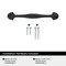 Amerock Fairfield 3-3/4 inch (96mm) Center-to-Center Matte Black Cabinet Pull, 10PK 10VMP37220FB - alternate 4