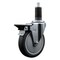 Service Caster 5'' Thermoplastic Rubber Swivel 1-1/4'' Expanding Stem Caster with Brake SCC-EX20S514-TPRB-PLB-114 - alternate 1