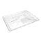 Homeroots 16in Clear Rectangular Crystal Serving Tray 517509 - alternate 1