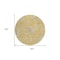 Homeroots 8' Gold Beige And Fern Green Round Floral Washable Indoor Outdoor Area Rug 589466 - alternate 5