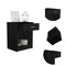 Homeroots 22" Wood One Drawer Nightstand 477919 - alternate 3