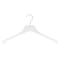 Nahanco 17in Clear Equinox Acrylic Shirt Hanger w/Brushed Chrome Hardware, 12PK 9001750HU - alternate 1