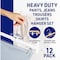 Lifemaster Clear Plastic Hangers, Anti-Slip, Adjustable Clips, 360 Deg Swivel Hook, Clear, 12PK LMSKRT12 - alternate 6