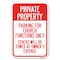 Signmission Parking for Church Functions Only Others Will, 18 Inch X 24 Inch 1 Sign, Heavy Gauge Aluminum A-1824-23446 - alternate 1