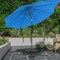Pure Garden 10-Foot Patio Umbrella with Base, Brilliant Blue 50-LG1035B - alternate 5