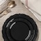 Smarty Had A Party Black Vintage Rim Round Plastic Dinnerware Value Set (120 Dinner Plates + 120 Salad Plates), 240PK 860BVP-CASE - alternate 5