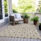 Homeroots 10' X 14' Brown And Beige Geometric Washable Indoor Outdoor Area Rug 595714 - alternate 6