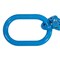 Mytee Products 1/2in x 2ft Single Leg Chain Sling 15,000 Lbs WLL, Oblong Link-to-Sling Hook Ends CH122-12FH-OBL-G100 - alternate 5