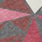 Homeroots 8' Burgundy Pink And Charcoal Round Geometric Washable Indoor Outdoor Area Rug 600356 - alternate 5