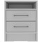 Homeroots 20" Wood Two Drawer Nightstand 438333 - alternate 4