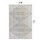 World Rug Gallery Bohemian Stripes Washable Non Slip Area Rug 6 ft x 9 ft Ivory WR73IVORY6X9 - alternate 10