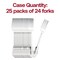 Smarty Had A Party Shiny Baroque Silver Plastic Forks (600 Forks), 600PK 7955-SBQ-CASE - alternate 7
