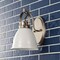 Jonathan Y Phineas 7" 1-Light Adjustable Farmhouse Bohemian Iron LED Vanity Light, White/Nickel JYL1114B - alternate 6