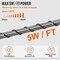 Vevor Self-Regulating Pipe Heating Cable 5W/ft w/ Built-in Thermostat 100 Feet 5MLTV1-100 - alternate 7