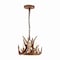 Jonathan Y Nelle 11.5" Adjustable Resin Antler 3-Light LED Chandelier, Brown JYL6313A - alternate 8
