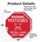 Signmission Warning Pesticides Fire Will Cause, 10 inch X 10 inch, Vinyl Decal, 2PK OC-D-2PACK-10-340 - alternate 3