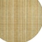 Homeroots 8' Wheat Gold And Beige Round Striped Washable Indoor Outdoor Area Rug 616414 - alternate 4