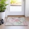 Homeroots 2' X 3' Gray and Pink Abstract Washable Non Skid Indoor Outdoor Area Rug 559361 - alternate 5