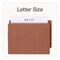Pendaflex End Tab File Pocket, Red Gusset, 3.5" Expansion Letter Size, Brown/Red, 10PK 1007024 - alternate 4