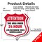 Signmission 24 Hour Surveillance Shield Sign Attenti, 12 inch X 12 inch, Aluminum Metal Sign, 2PK SHI-A-2PACK-12-351 - alternate 6